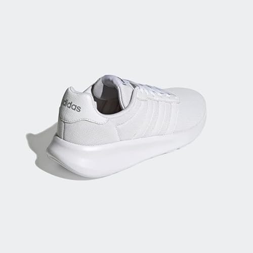 adidas Tênis de corrida feminino Lite Racer 3.0, Branco/Cinza, 9