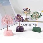 Rose Quartz Crystal Tree of Life,4 Inch Natural Healing Stones,Reiki Energy Money Tree, Handmade with Copper Wire,Feng Shui Spiritual Desk Decor for Office, Home, Meditation Gifts for Women - Image 5