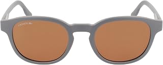 Óculos de sol oval L968S, cinza fosco, tamanho único, Matte Grey, tamanho nico