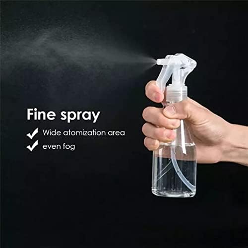 BRONZLO® Spray Bottles Pack of 2 200ml Water Spray Bottles Plant Mist Clear Empty Plastic Sprayers for Gardening, Cleaning, Air Freshening, Essential Oil