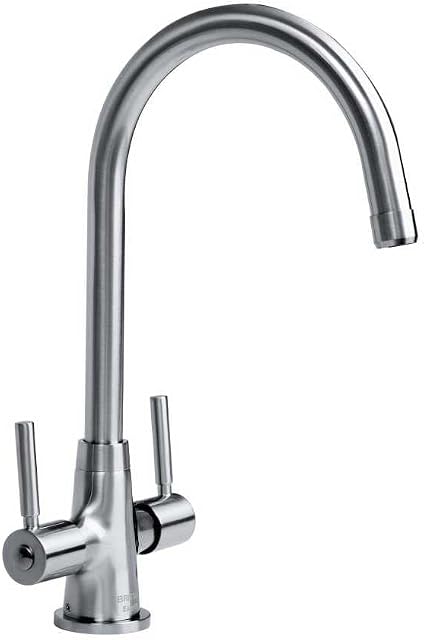 Bristan MZ SNK EF BN Monza Easyfit Kitchen Sink Mixer Tap with Swivel Spout, Brushed Nickel