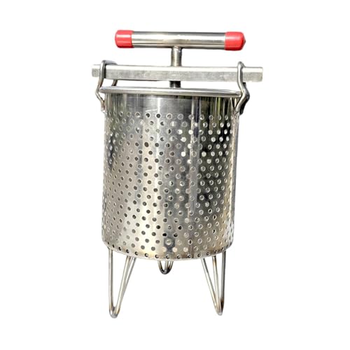 Ioensy Extracteur de Miel, Pressoir à Vin de Fruits, Passoire, Presse Manuelle Artisanale, pour La Fabrication de Jus et de Vin, Style B