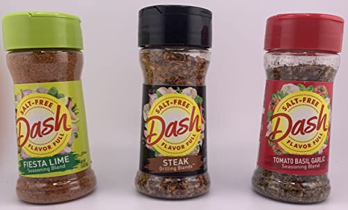 Mrs Dash Seasoning Salt Free Variety 12 Pack by Snackivore. 1 Bottle Each of 12 Different Flavors.