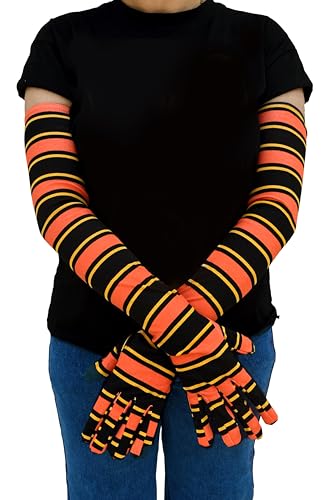 Image of Women's Driving Gloves, Printed Cotton Full Hand Summer Gloves for Protection from Sun Burn /Heat /Pollution (Pack of 1 Pair)