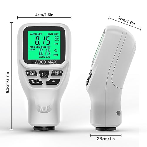 Calibrador digital de espesor de pintura ABS 0-2000um miniatura 2