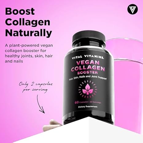 Vital Vitamins Vegan Collagen Booster + Chlorophyll Complex Capsules