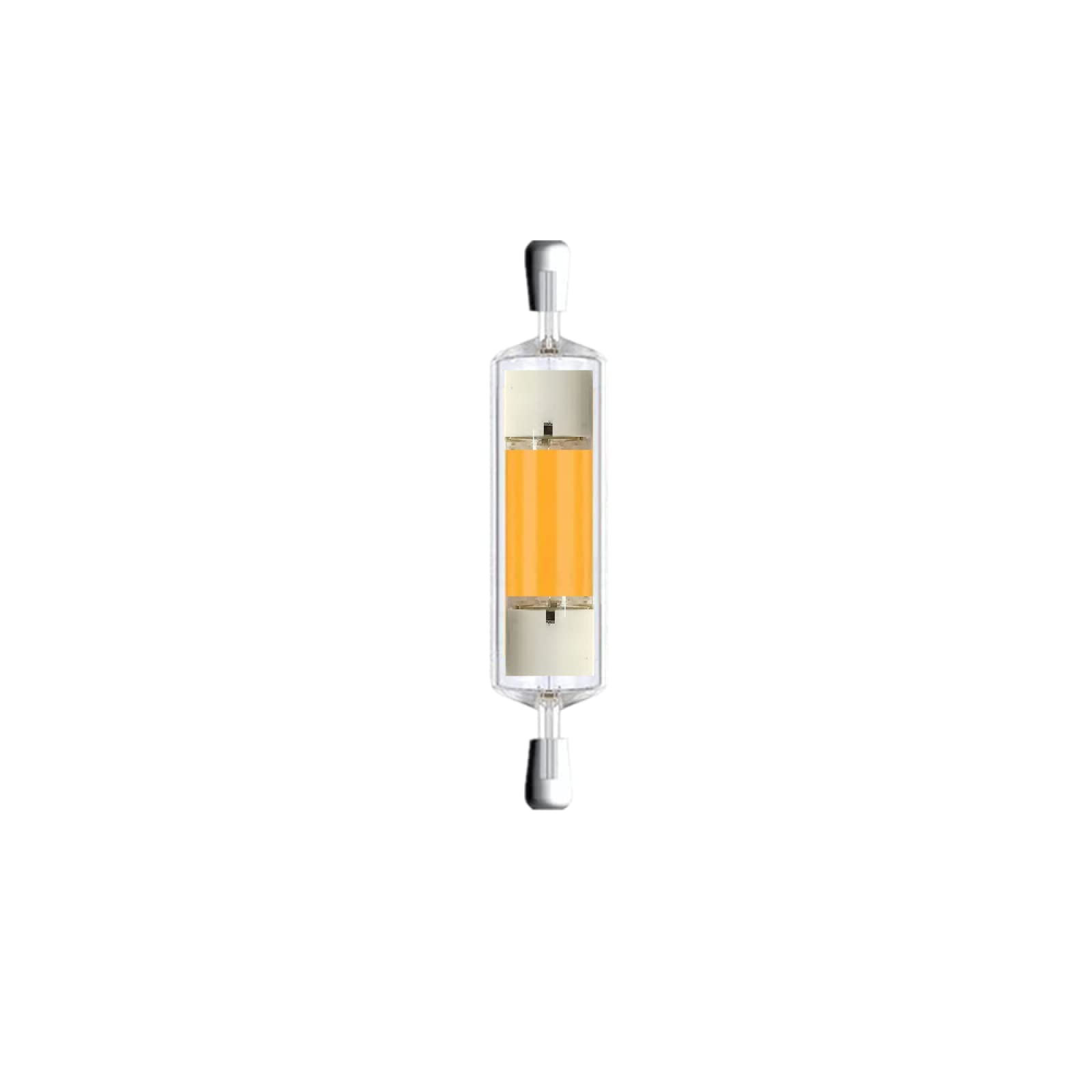 L'ampoule COB R7S LED 78 Mm Dimmable À 360 Degrés Remplace L'ampoule Halogène 100 W (lot De 5),Natural White 4000k-4500k,Ampoules 78mm 220v