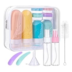 Idea Regalo - Mezzar Bottiglie da Viaggio in Silicone, Kit da Contenitori da Viaggio Flaconi da Viaggio Riutilizzabili per Shampoo, Liquidi and Lozione (Colore)