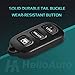 Fit for Toyota Sequoia 2001-2008 Key,1999-2009 4Runner Key fob Cover Replacement Key Shell HelloAuto (3+1 Buttons) JUST Empty CASE FCC ID: HYQ12BBX HYQ12BAN HYQ1512Y