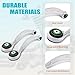 ADJVEH Front Lower Control Arms Set Pair for 2010-2012 Jaguar XJ，2013-2017 Jaguar XJ Rear Wheel Drive，2014-2017 Jaguar XJR C2D49933 C2D6343