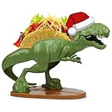 Funwares Original Tacosaurus - Dinosaur Taco Holder, Fun and Practical White Elephant Gift, Hold 2 Tacos