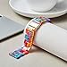 Resin Watch Bands Replacement Watch Straps for Men Women 14 Colors Quick Release Lightweight Wrist Bands in 3 Sizes 18/20/22mm Fashion Skin-Friendly Watch Bracelets Smartwatch band (Rainbow, 22mm)