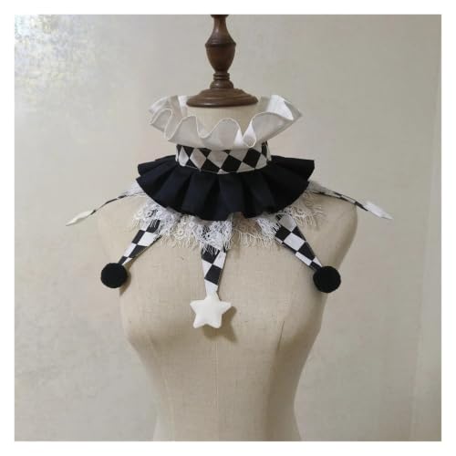 Collar de payaso ajustable multicolor que no irrita la piel 5