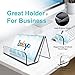 Boloyo Acrylic Business Card Holder for Desk , 6PC Business Card Display Stand Desktop Name Card Organizer Capacity 60 Cards