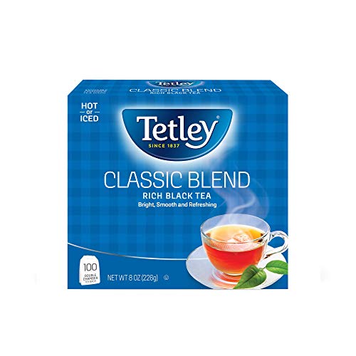 Tetley Classic Blend Premium Black Tea, Rainforest Alliance Certified, 100