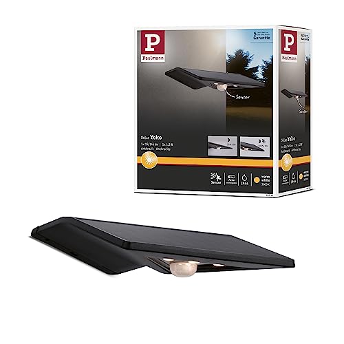 Paulmann Outdoor solar wandlamp Ilias antraciet 1,2W met