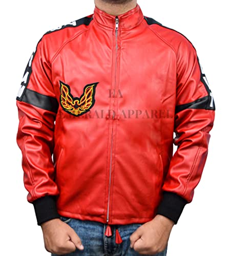 Burt Reynolds Smokey And The Bandit Out PU & Faux Synthetic Red Leather Jacket