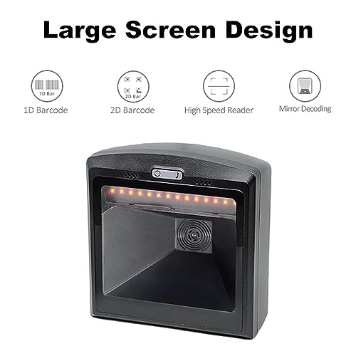 Desktop automatic 2D QR barcode scanner filaire de bureau de caisse