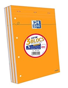 Oxford 3 Stück Notizblöcke A4 Orange