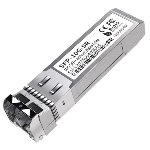 10G SFP+ LCW[A10GBase-SR }`[hC[Tlbg gV[o[A850nm MMF ő400m ? CiscoAMerakiAUbiquitiAMikrotikANetgearAHPEATP-LinkAArubaȂǂɑ