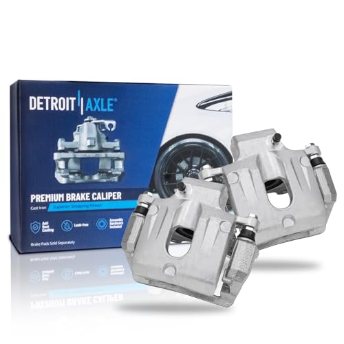 Image of Detroit Axle - Rear 2pc Brake Calipers for Buick Enclave Cadillac XTS