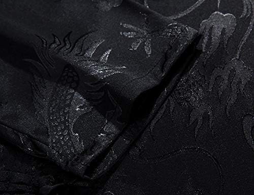 Tang Suit Men Hanfu Chinese Traditional Clothes Long Sleeve Top,Kung Fu Shirt Tang Suit Jacket Men Silk3