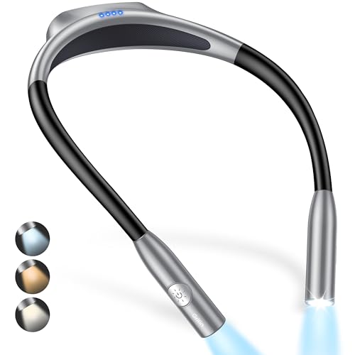 Image of Gritin Book Light, Eye Caring 3 Colors & Dimmable Brightness Reading Light