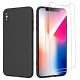 Carcasa negra mate: ultrafina y ligera. La superficie mate tiene una textura suave y repele las manchas de huellas dactilares. Fabricado con silicona de alta calidad y PC. Tacto suave y sedoso y buen agarre. Dale a tu dispositivo una protección completa. Soporte de carga inalámbrica