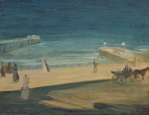 Cuadro sobre lienzo sul molo Brighton de Charles Edward Conder 60x90cm