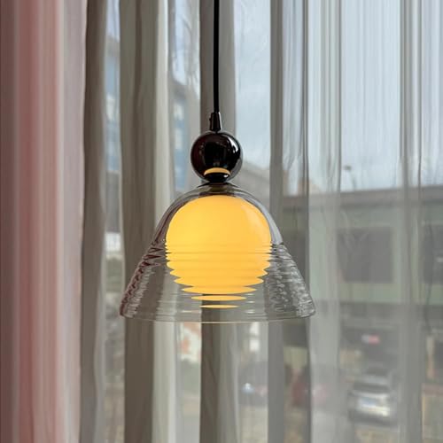Plafonnier suspendu en verre coucher du soleil pour illuminer chaleureusement votre salon moderne