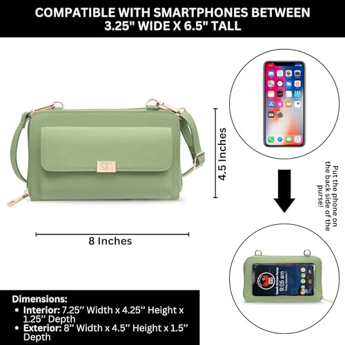 Image of Save The Girls Cell Phone Purse (Captiva) - Touch Screen Women's Crossbody Handbags - Cell Phone Purse & Crossbody Phone Case