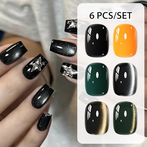 Set de 6 esmaltes en gel con efecto holográfico miniatura 4