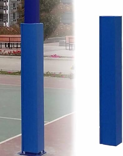 70.87" Tall Basketball Pole Pad - Heavy Duty Square Wrap Around Padding, Safe Protector for Basketball Hoops in Basements, Gardens, and Playgrounds