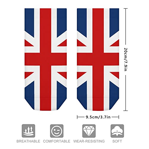 British Flag Ankle Socks Low-Cut Athletic Running Socks for Men and Women2