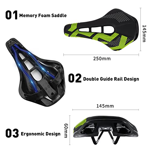 Mountain Bike Seat Bicycle Saddle Comfortable Memory Foam Cushion For Mtb Bmx Road Riding Specialized… #TOP1