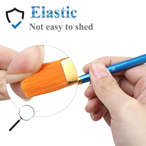 Phinus 20 Pcs Paint Brush Set For Acrylic Painting, Watercolor thumb #3