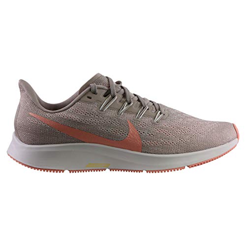 Nike Air Zoom Pegasus 36, Women's Running Shoes, Multicoloured Pumice Pink Quartz Vast Grey 200, 37.5 EU X-Estrecho