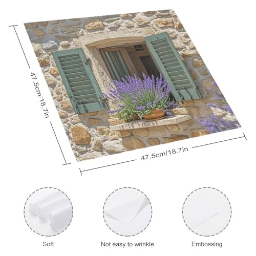 Servilletas de tela blancas cuadradas pack 2 miniatura 2