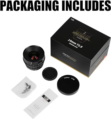 Ficha técnica 7artisans Gran apertura T2.9 14 mm frase de enfoque de 270 grados marco completo lente Cine de espectro ultra gran angular de 114 grados compatible con Sigma FP para Panasonic S1 S1H S5 Leica SL SL2 - Fernando Cortés