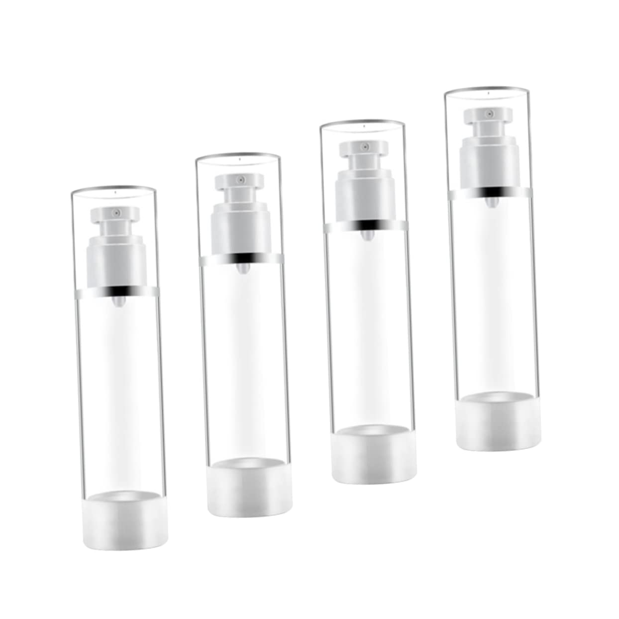 CALLARON 3pcs Travel Sunscreen Spray Bottles Press Pump Reusable Cosmetics Sprayer Compact Makeup Subpackaging Bottles