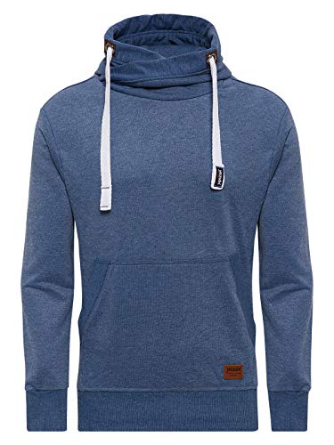 Yazubi Kapuzenpullover Herren Hoodie Edward - Hoody Pulli Blauer Hoodie für Männer Pullover blaues Sweatshirt, Blau (Bijou Blue 183921), M Cover