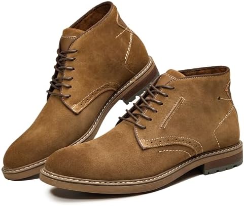 Arkbird Mens Chukka Boots, Genuine Suede Leather Classic Fashion ...