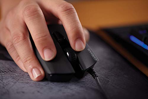 Corsair Harpoon RGB Mouse Ottico da Gioco, RGB Multicolore Retroilluminato, FPS, 6000 DPI, Cablato, Nero (Ricondizionato)