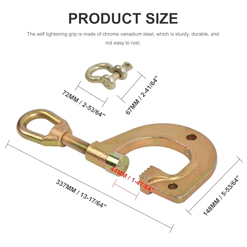 Image of G Style Clamp Body Frame Repair Dent Puller Clamp 3 Ton Frame Back Work G-Style