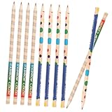 DIYEAH 10 piezas Lápices de Colores con Núcleo Arcoíris Lápices de Dibujo de Madera para Artistas y Estudiantes Surtido Duradero y Fácil de Usar