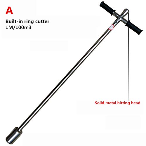 T-king Ring Cutter Drill- 304 Stainless Steel Soil Sampler Geotome Soil Sampling Drill Holland Drill 1M(A)