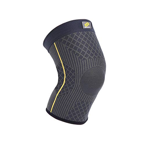 Bracoo KE90 Knee Sleeve, Elasticated Compression Support for Athletic Use  Lightweight & Breathable with Anti-Slip Lining  Single Sleeve, Medium