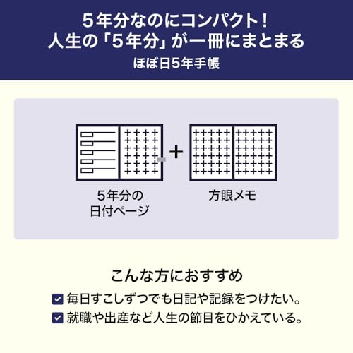 ほぼ日 ほぼ日5年手帳(2026-2030)[A6サイズ] T26N0147AD100 の商品画像 1