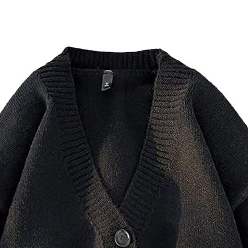 Slim Fit Button Cable Knit Classic Casual Knitwear With Buttons Long Sleeve Button Down Sweater for Men2