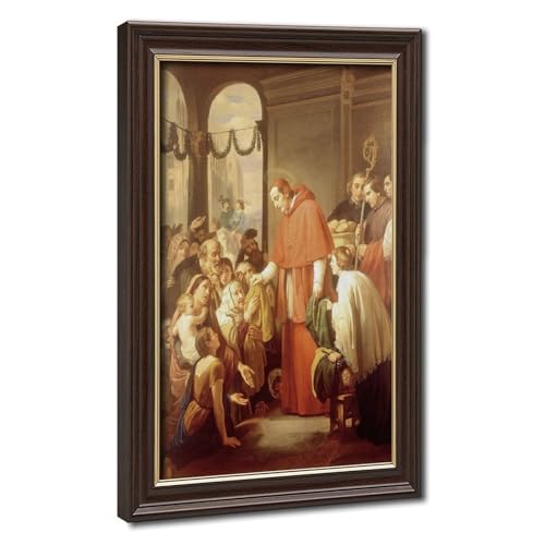 Affiches sur toile de Saint Charles Borromée pour décoration de bureau